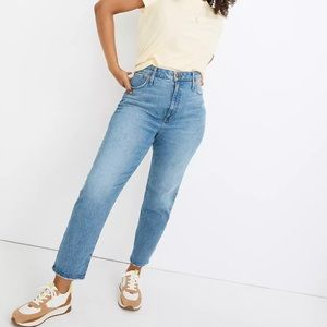 Madewell classic straight jeans in nearwood wash